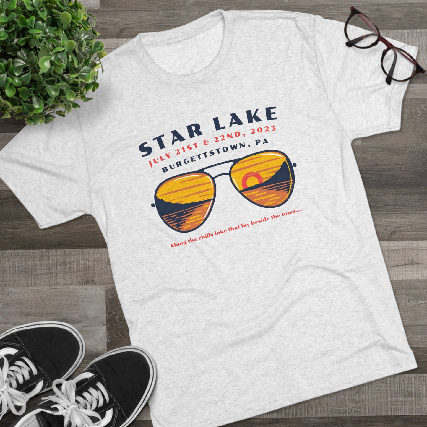 Star Lake Shades Unisex Tri-Blend Crew Tee (3X)
