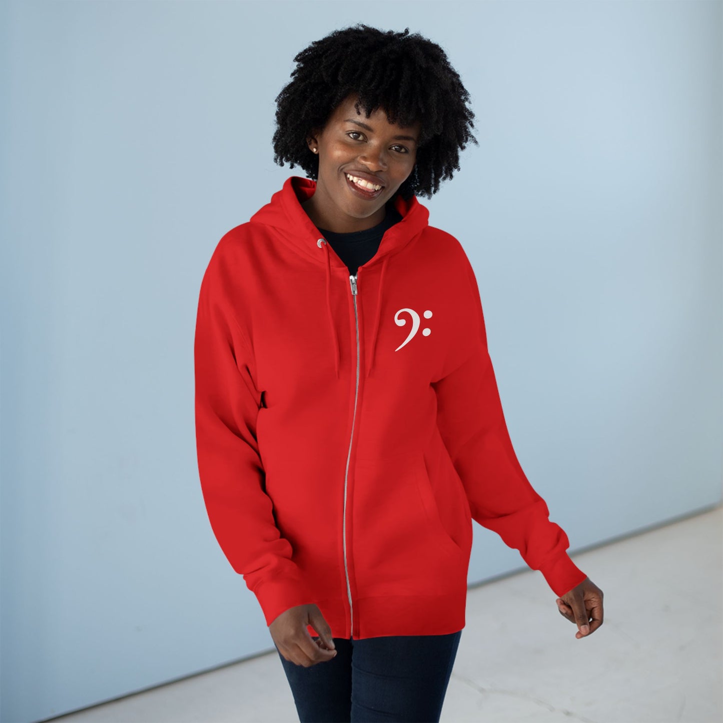 Bass Clef Zip Hoodie