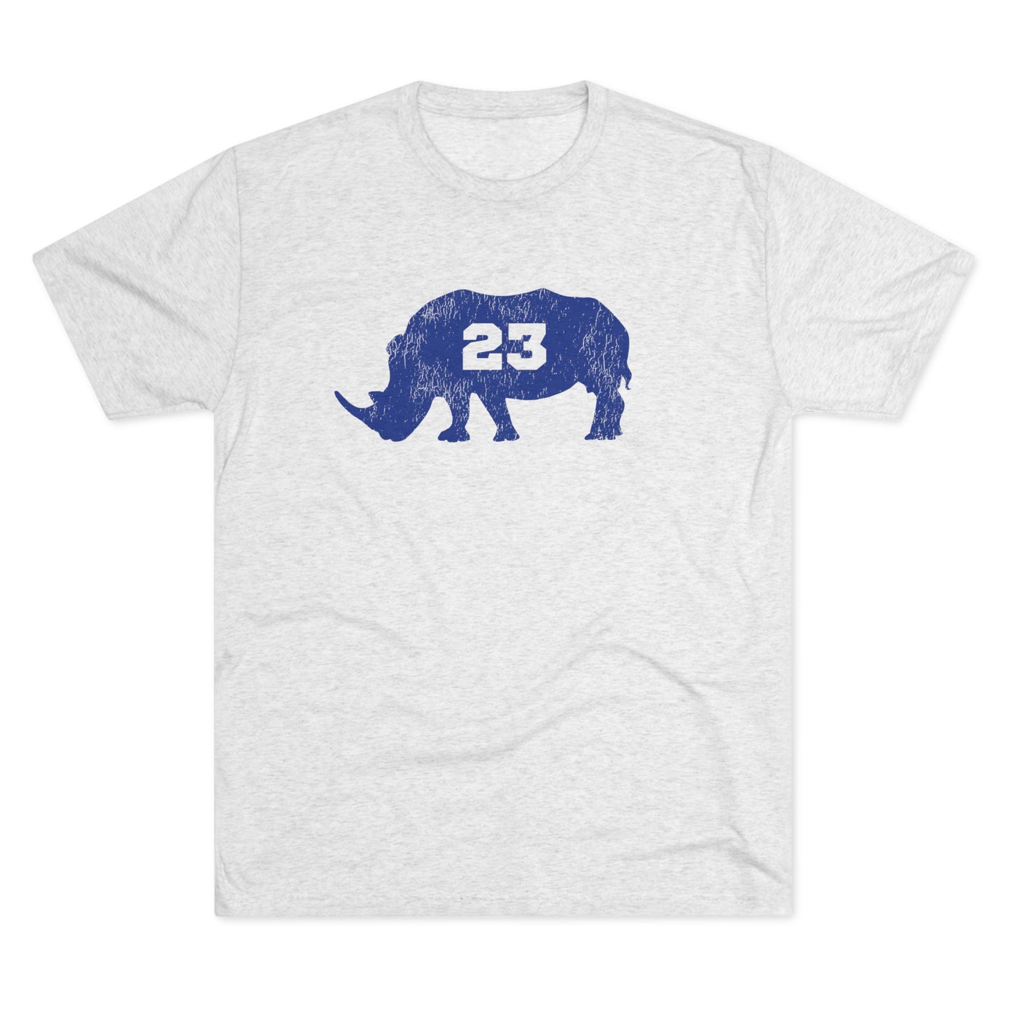 Rhino 23 Graphic Unisex Tri-Blend Crew Tee