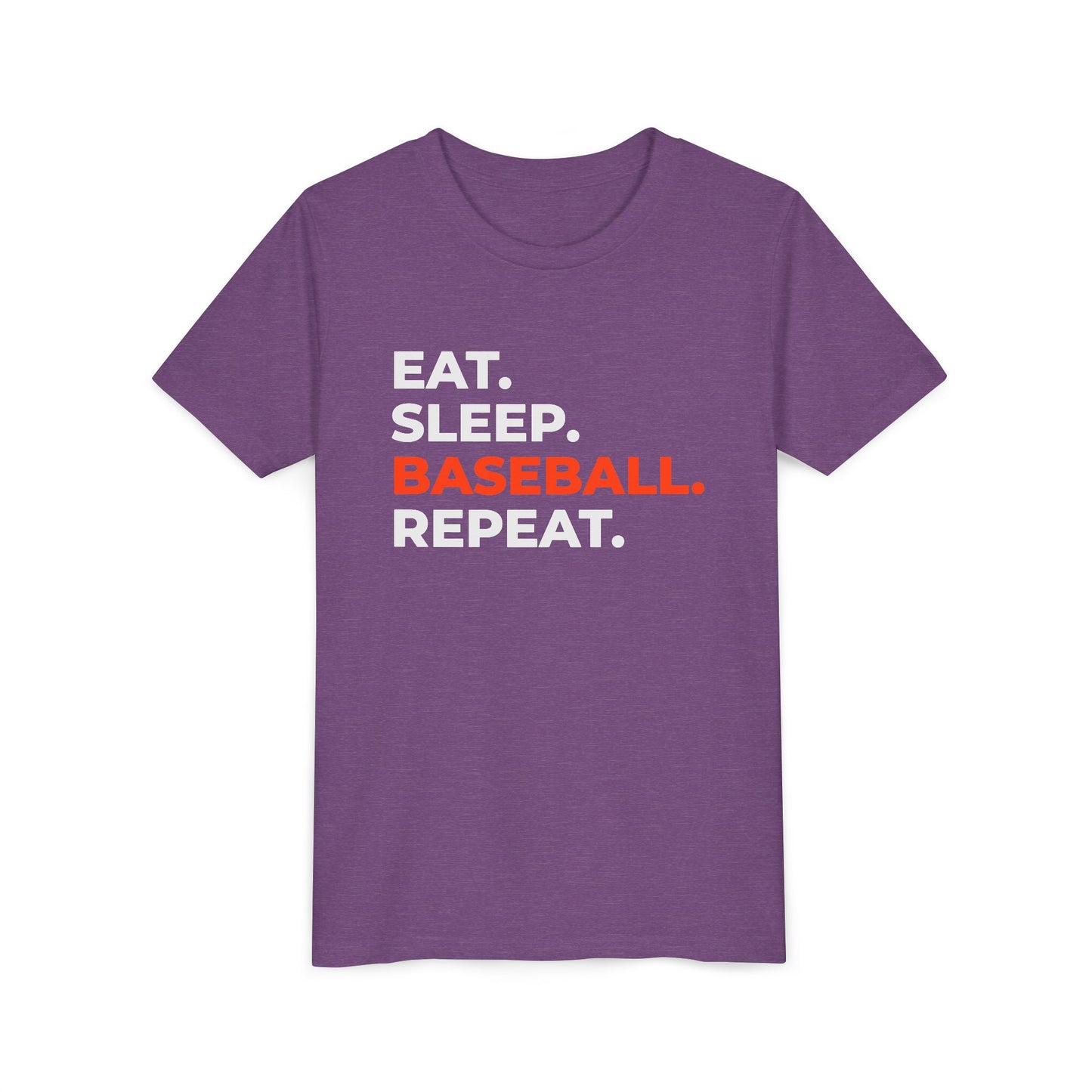 EAT. SLEEP. BASEBALL. REPEAT. – Youth Tee