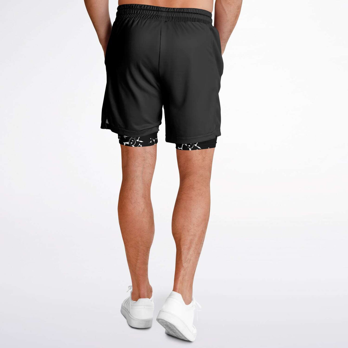 Note Eater Men's 2-in-1 Shorts - AOP