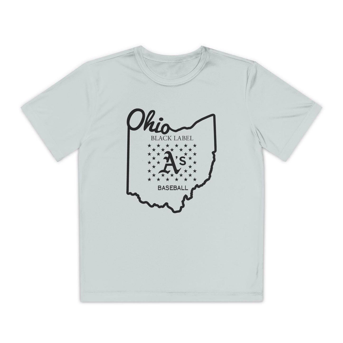 Black Label A’s Youth Baseball Tee
