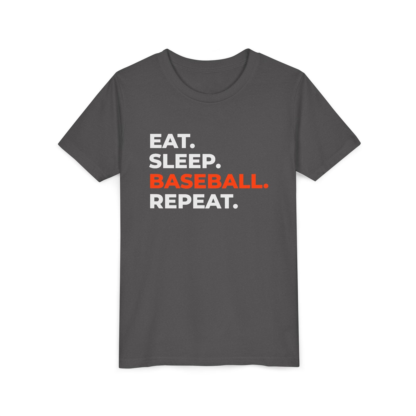 EAT. SLEEP. BASEBALL. REPEAT. – Youth Tee