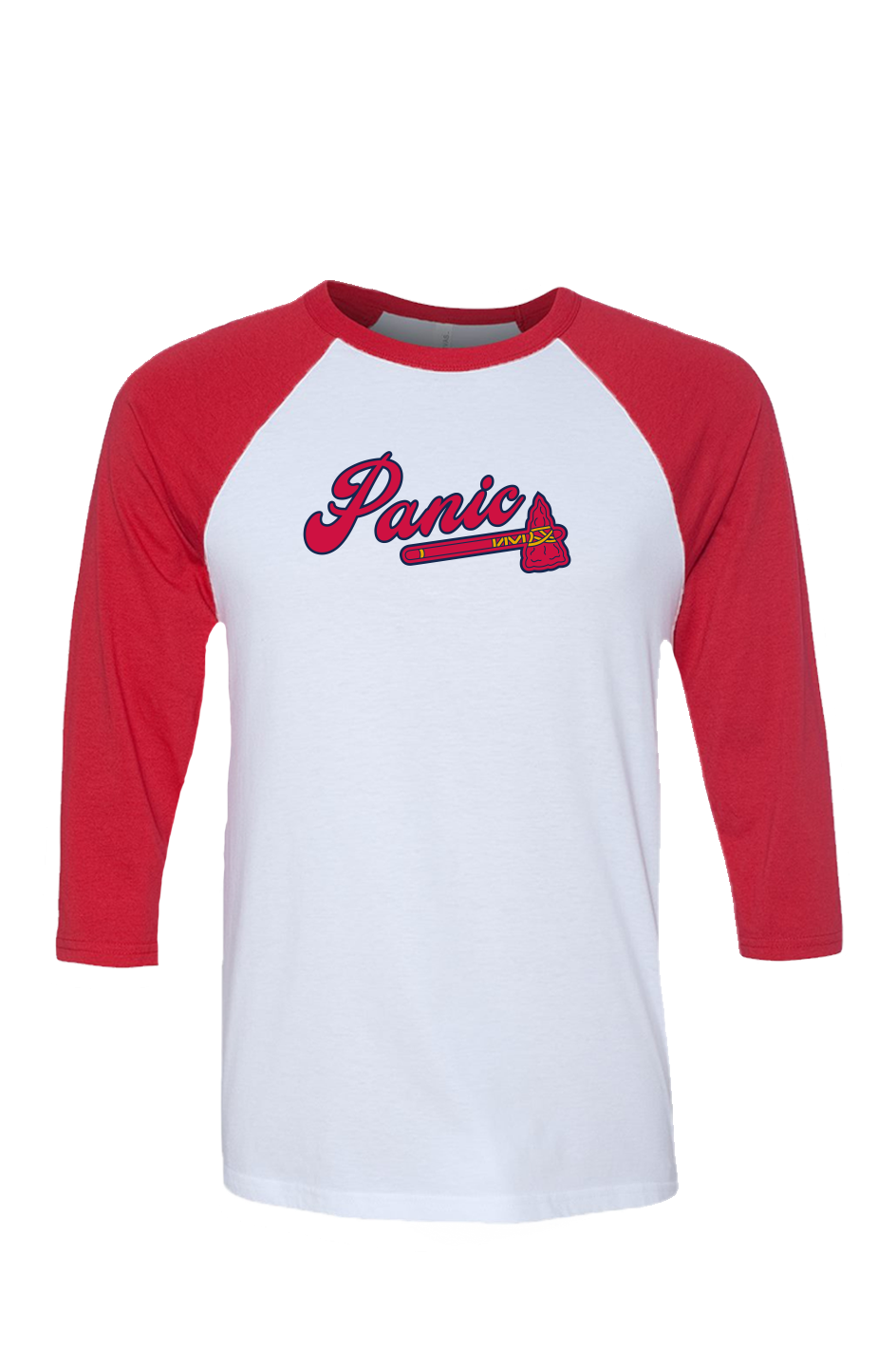 Panic Axe Unisex Tri-Blend 3/4 Raglan Tee