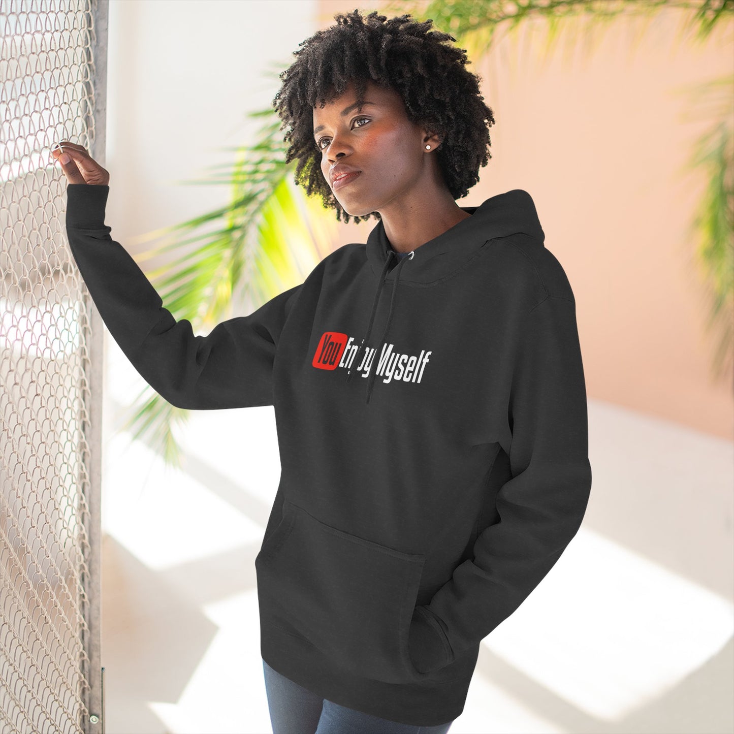 YEM Three-Panel Fleece Hoodie