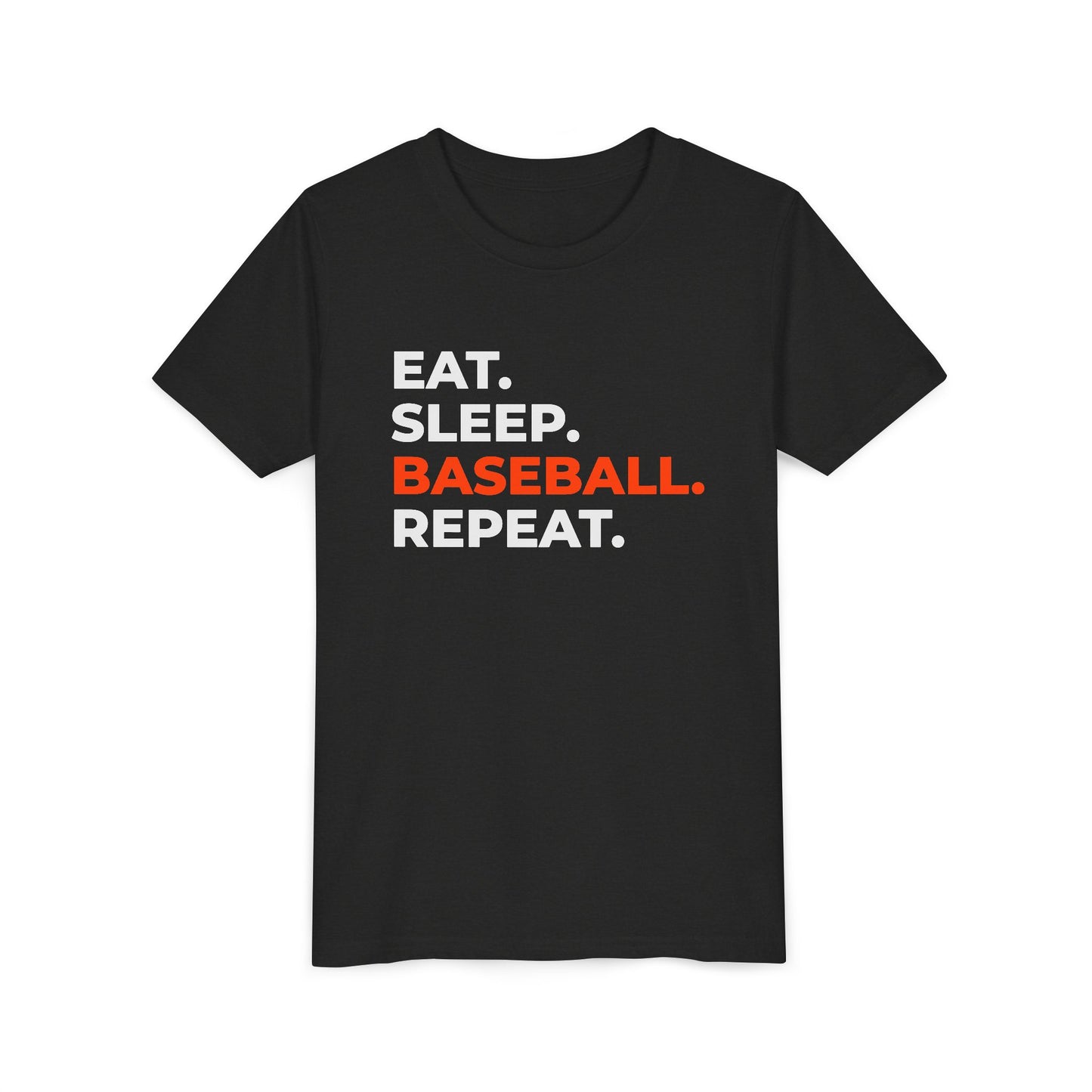 EAT. SLEEP. BASEBALL. REPEAT. – Youth Tee
