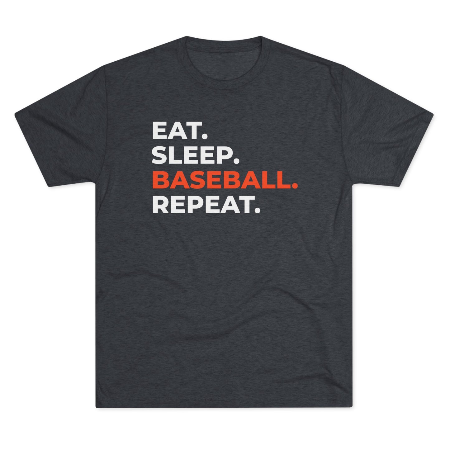 Eat. Sleep. Baseball. Repeat. Unisex Baseball Tee