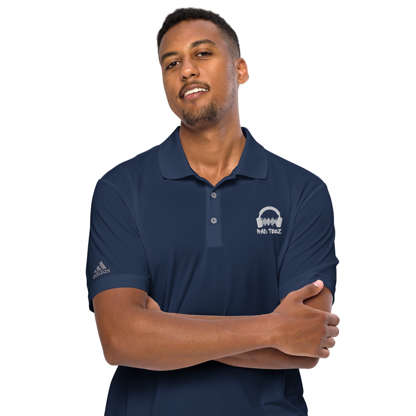 Rad Teez adidas performance polo shirt