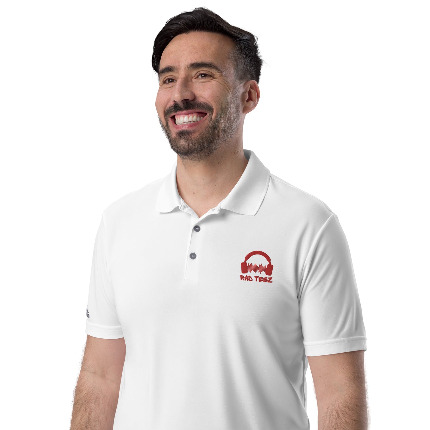 Rad Teez adidas performance polo shirt