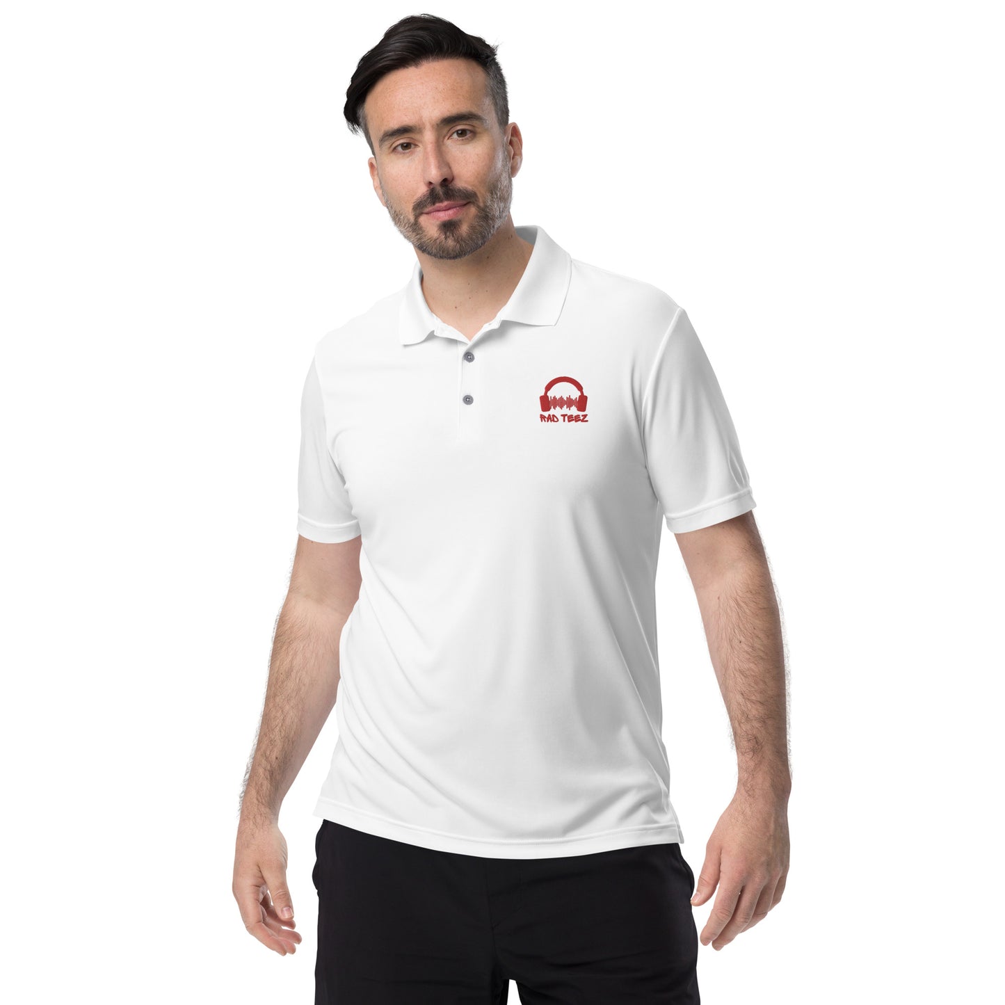 Rad Teez adidas performance polo shirt