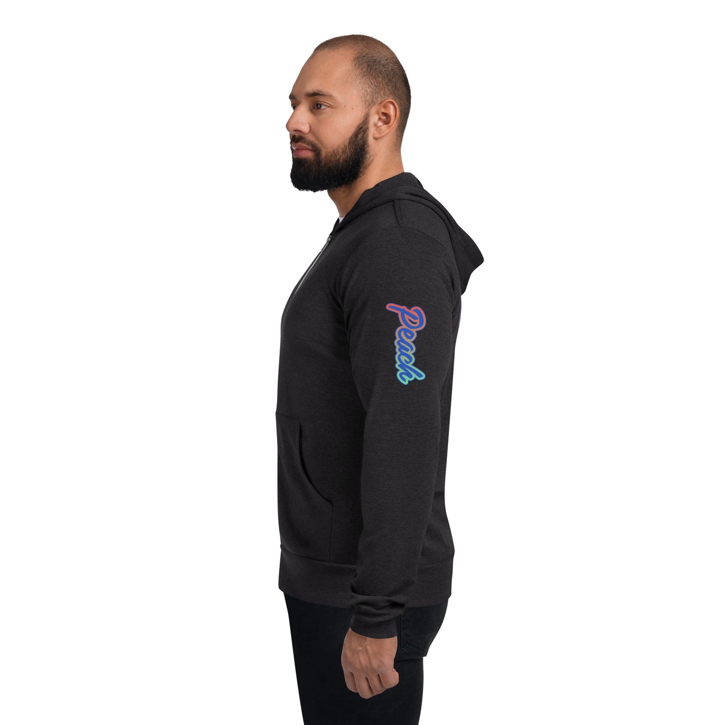 Peach 23 Unisex zip hoodie