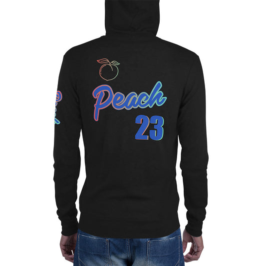 Peach 23 Unisex zip hoodie