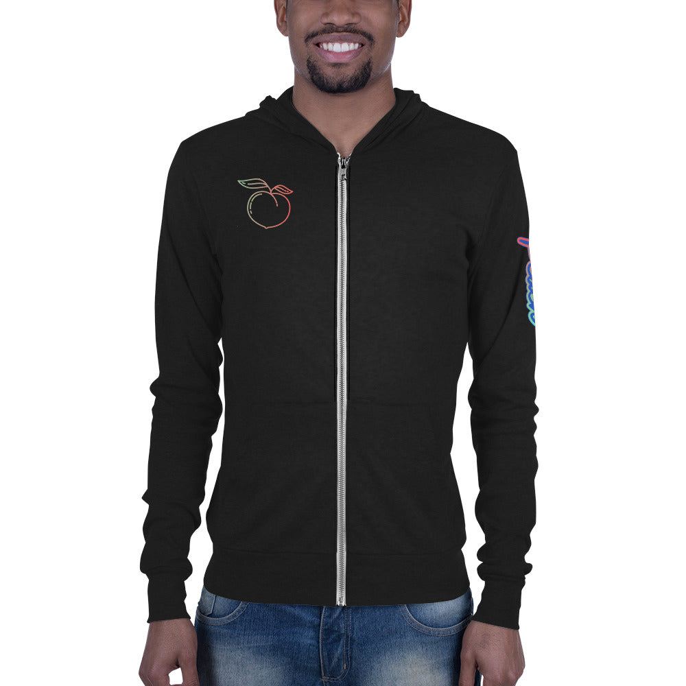 Peach 23 Unisex zip hoodie