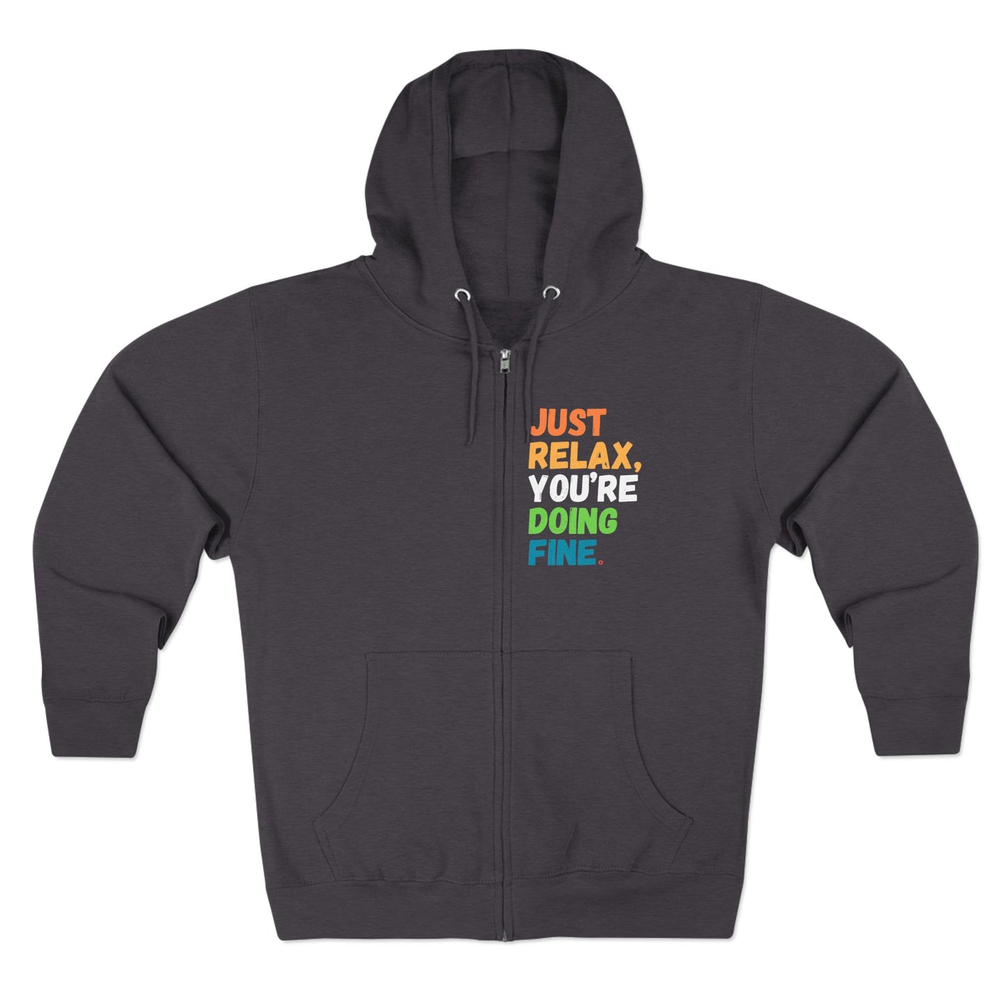 Just Relax You're Doing Fine Colorblock Hoodie