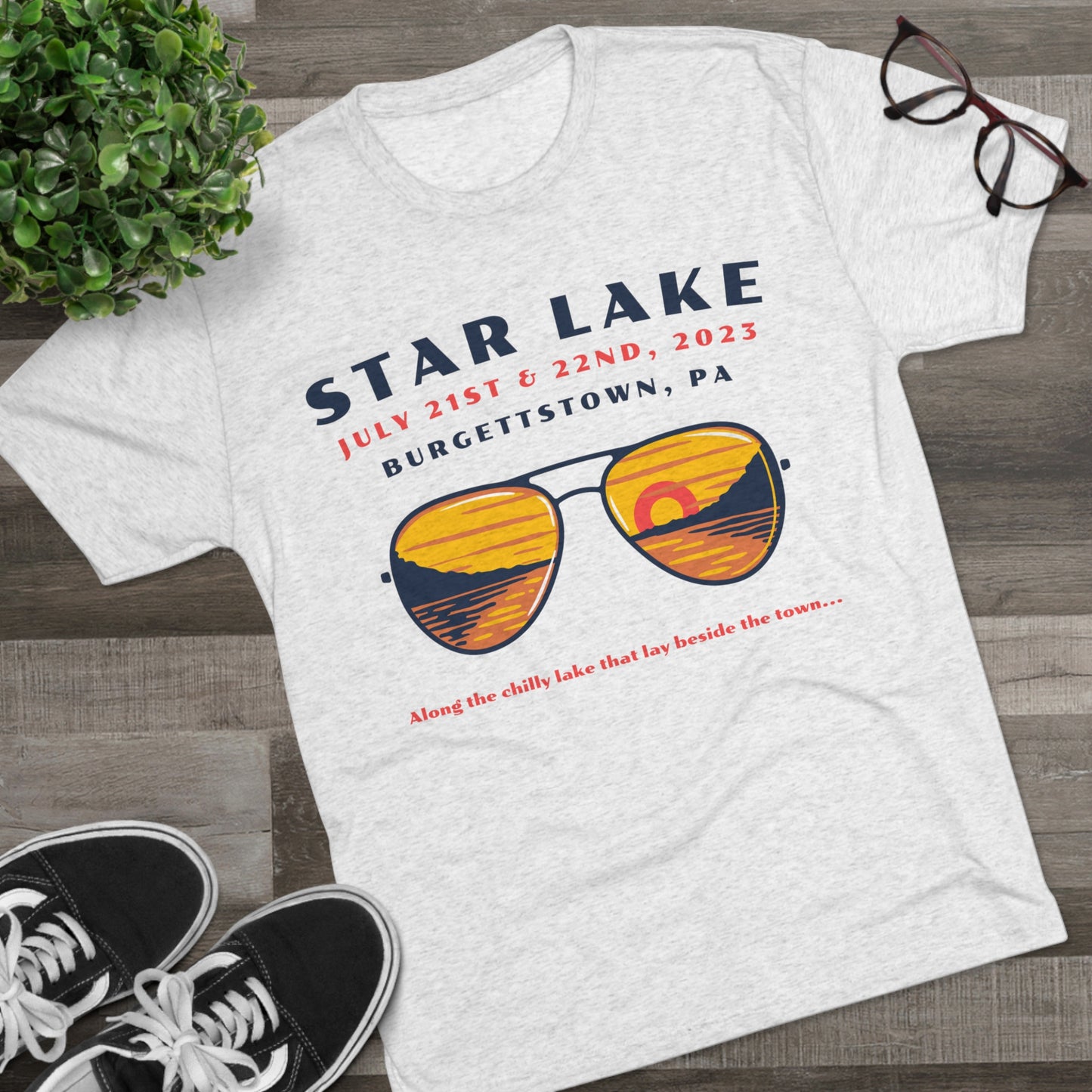 Star Lake Shades Unisex Tri-Blend Crew Tee