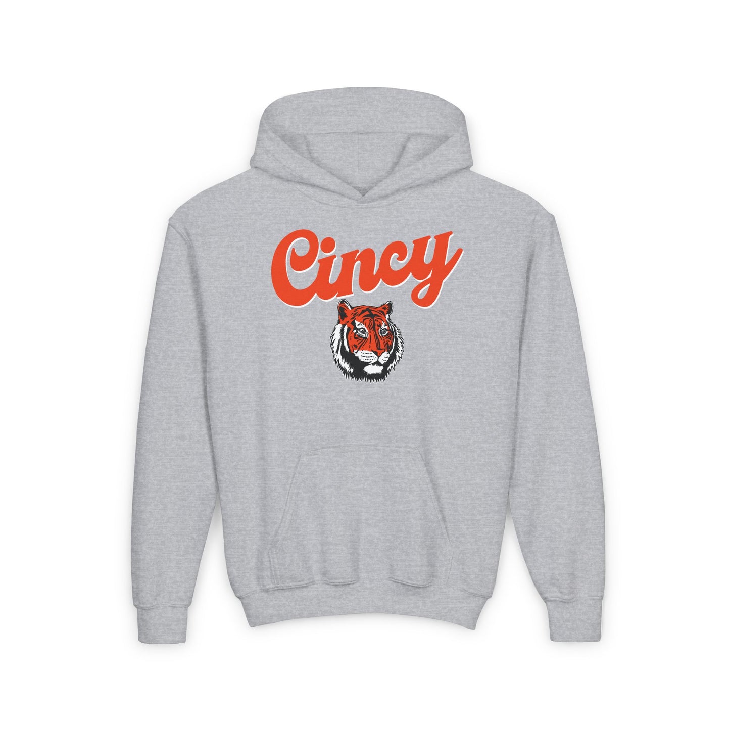 Cincy Football Tiger Youth Heavy Blend Hooded Sweatshirt