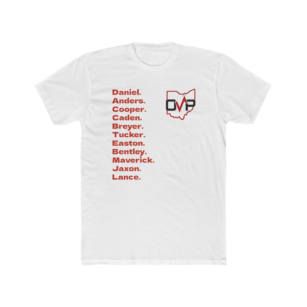 OVP Roster T-Shirt — Ohio Valley Prospects Baseball Tee