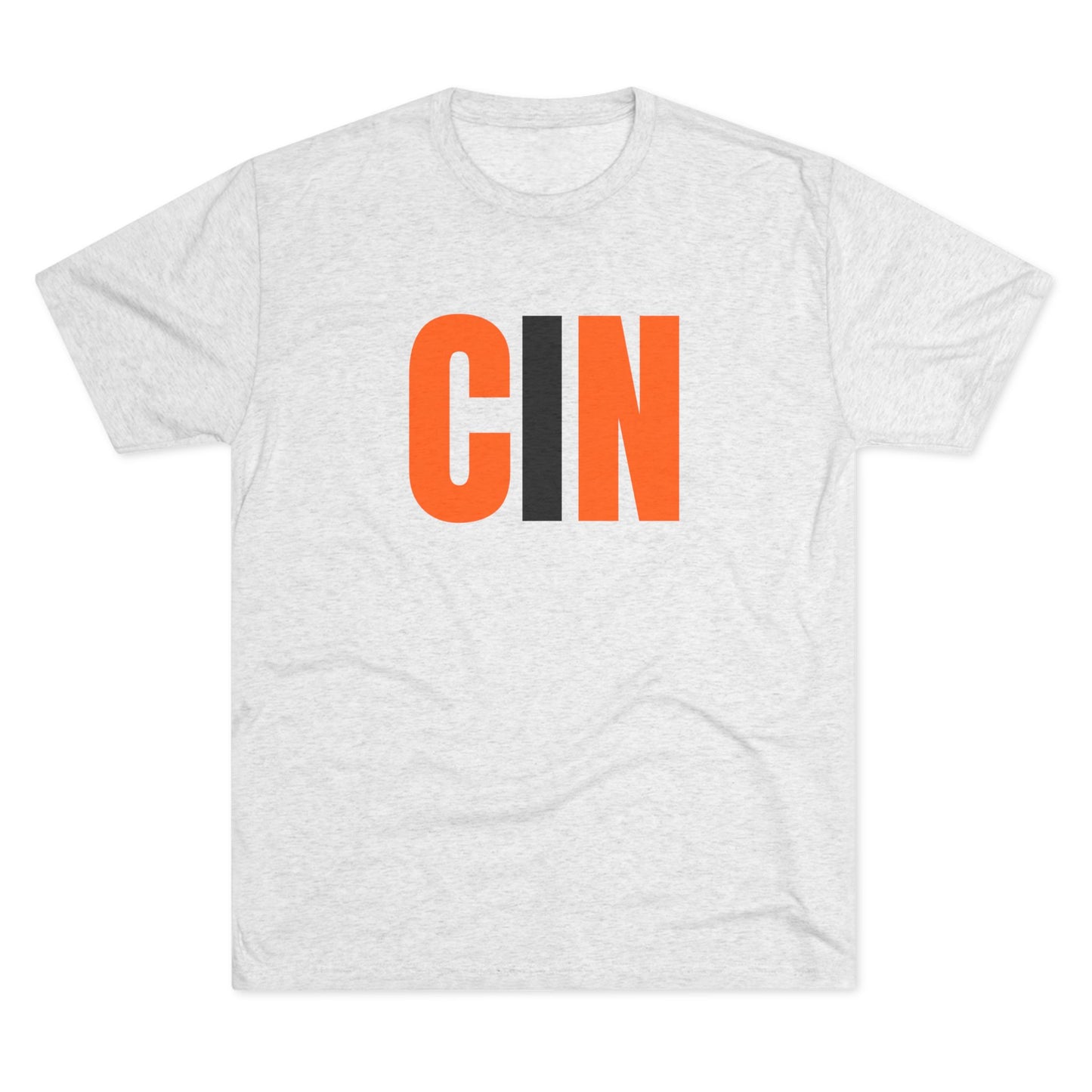 CIN Cincy Football Unisex Tri-Blend Crew Tee