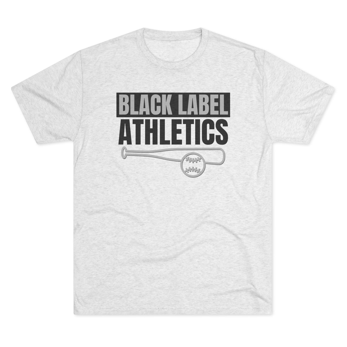 Black Label Athletics Unisex Tri-Blend Tee – Bat & Ball Edition