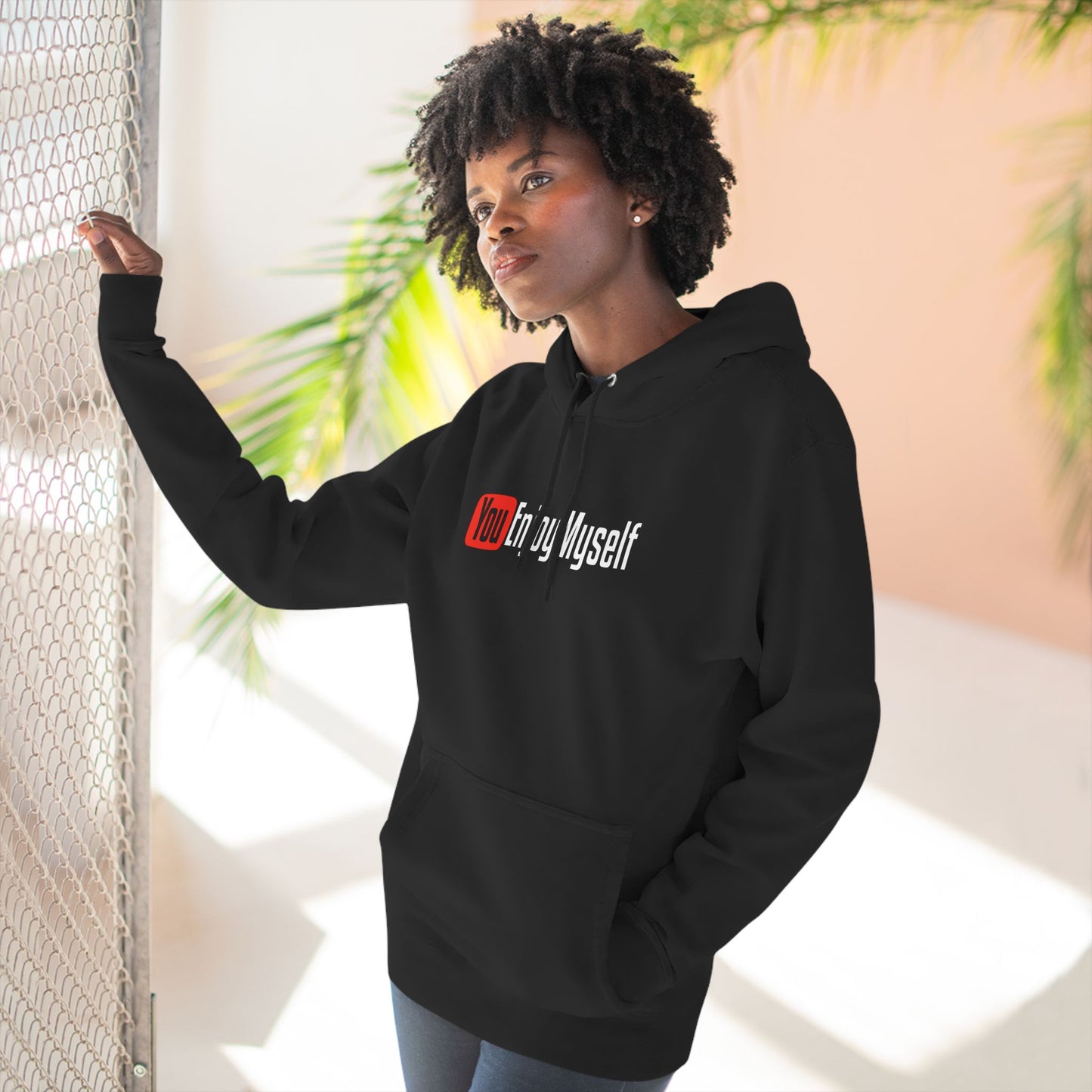 YEM Three-Panel Fleece Hoodie