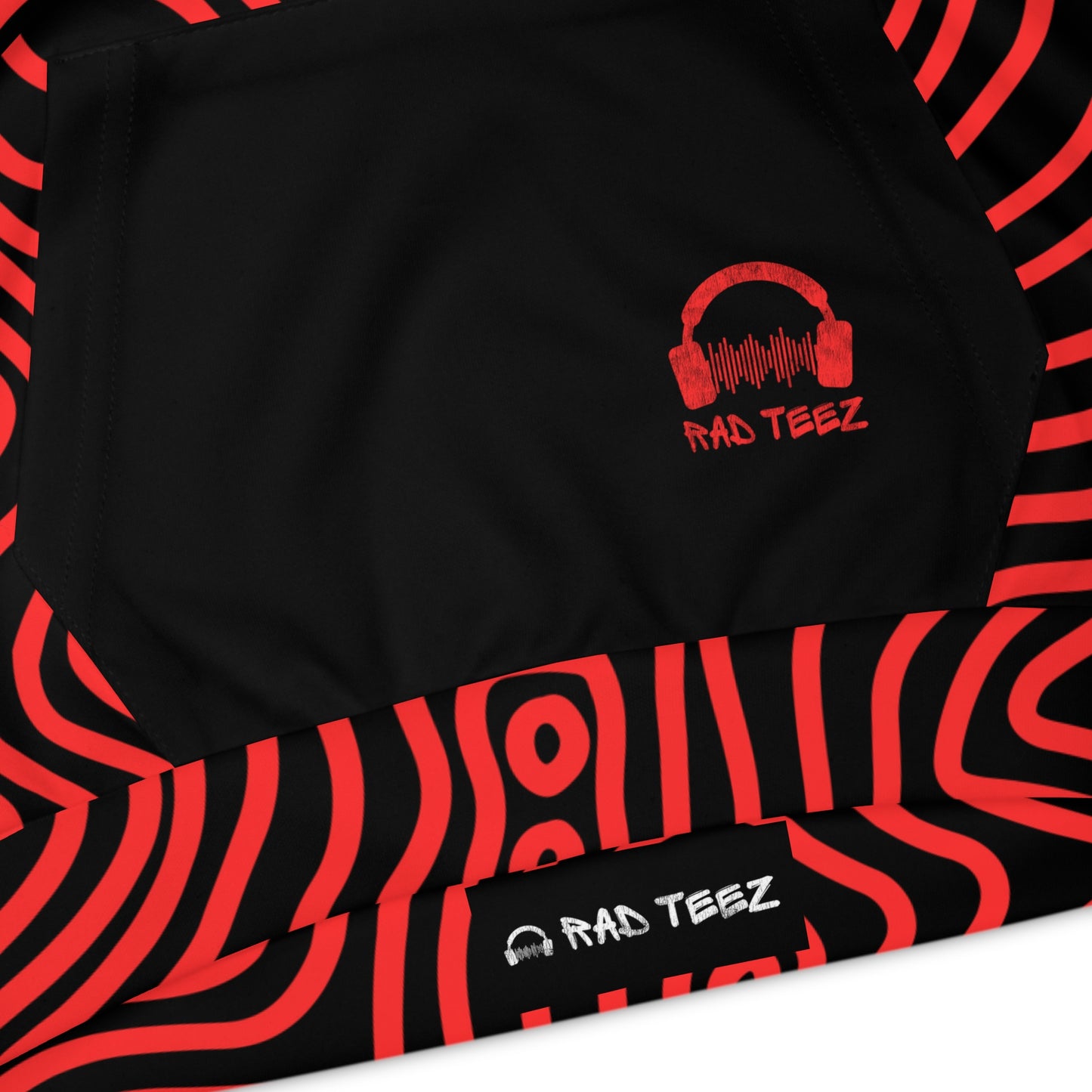 Rad Teez Red Swirl Kids Hoodie