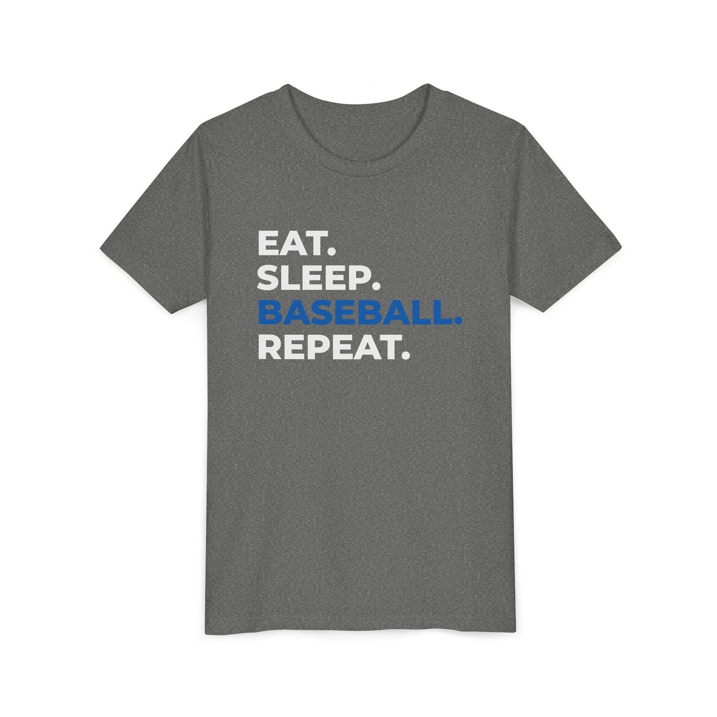 EAT. SLEEP. BASEBALL. REPEAT. – Youth Tee
