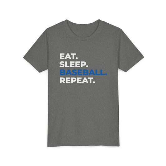 EAT. SLEEP. BASEBALL. REPEAT. – Youth Tee