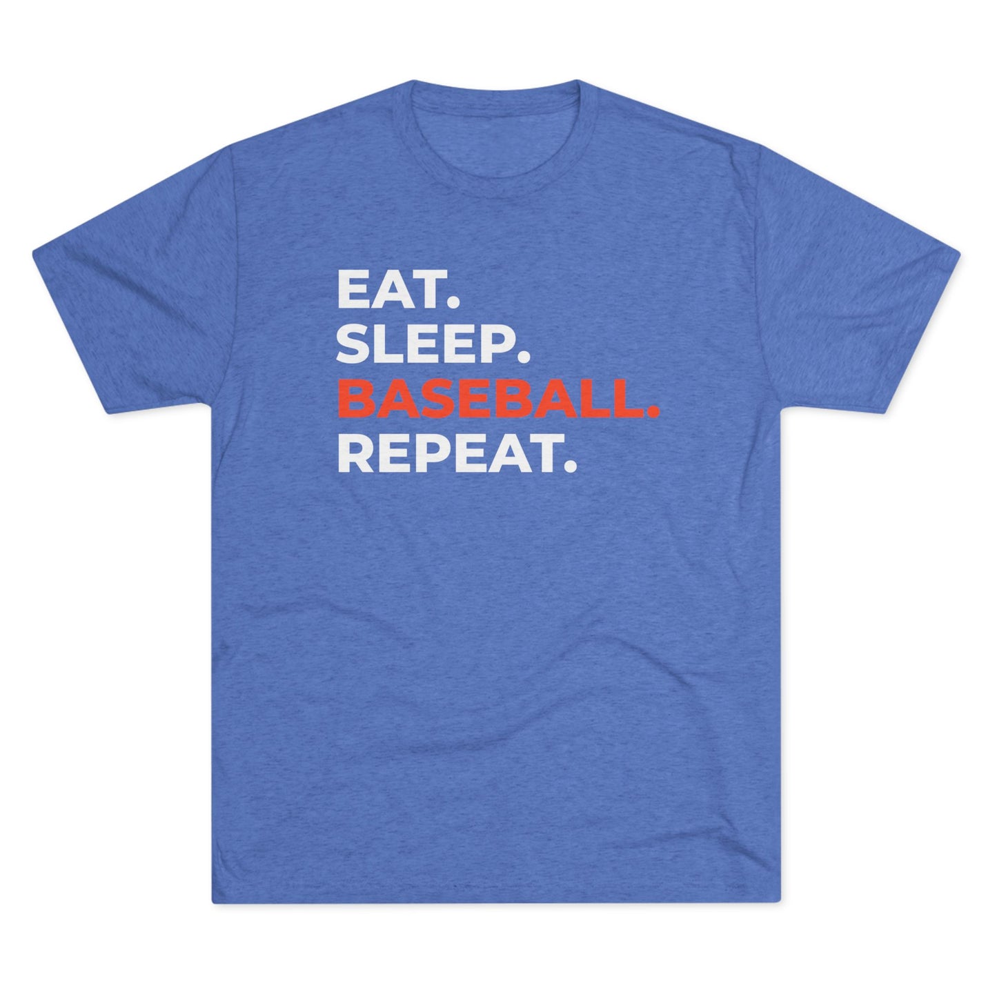 Eat. Sleep. Baseball. Repeat. Unisex Baseball Tee