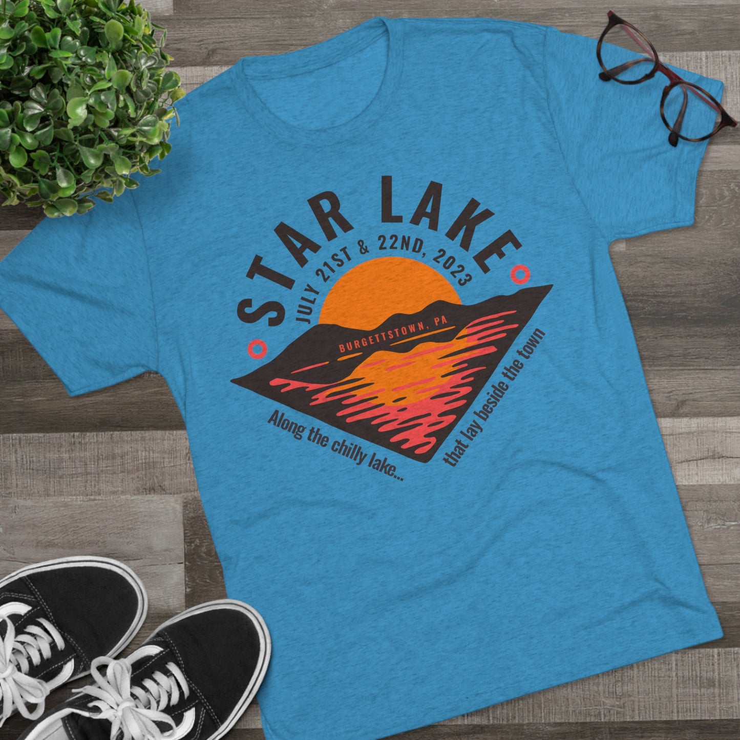 Star Lake Lakeside Unisex Tri-Blend Crew Tee