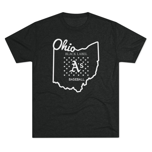 Black Label Athletics Ohio Unisex Tri-Blend Tee