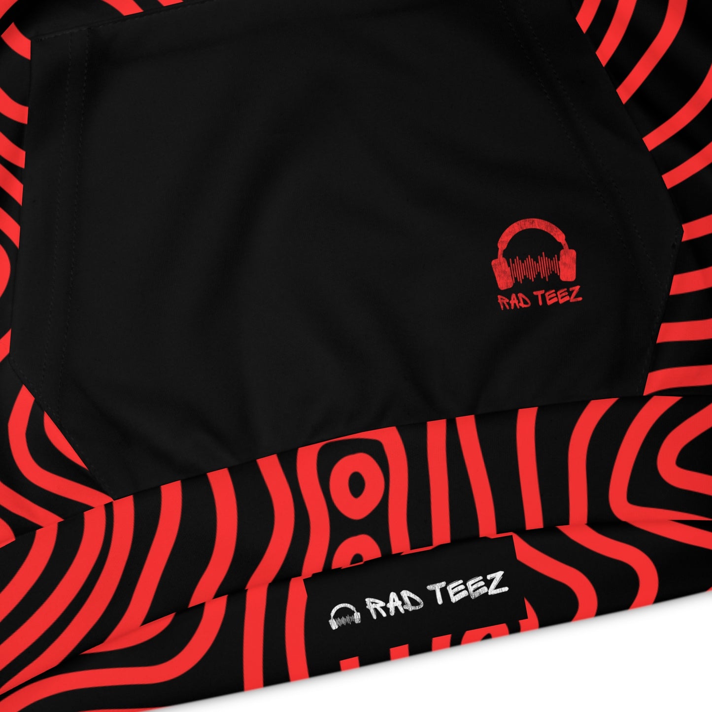 PS Gamer Rad Teez Red Swirl Kids Hoodie