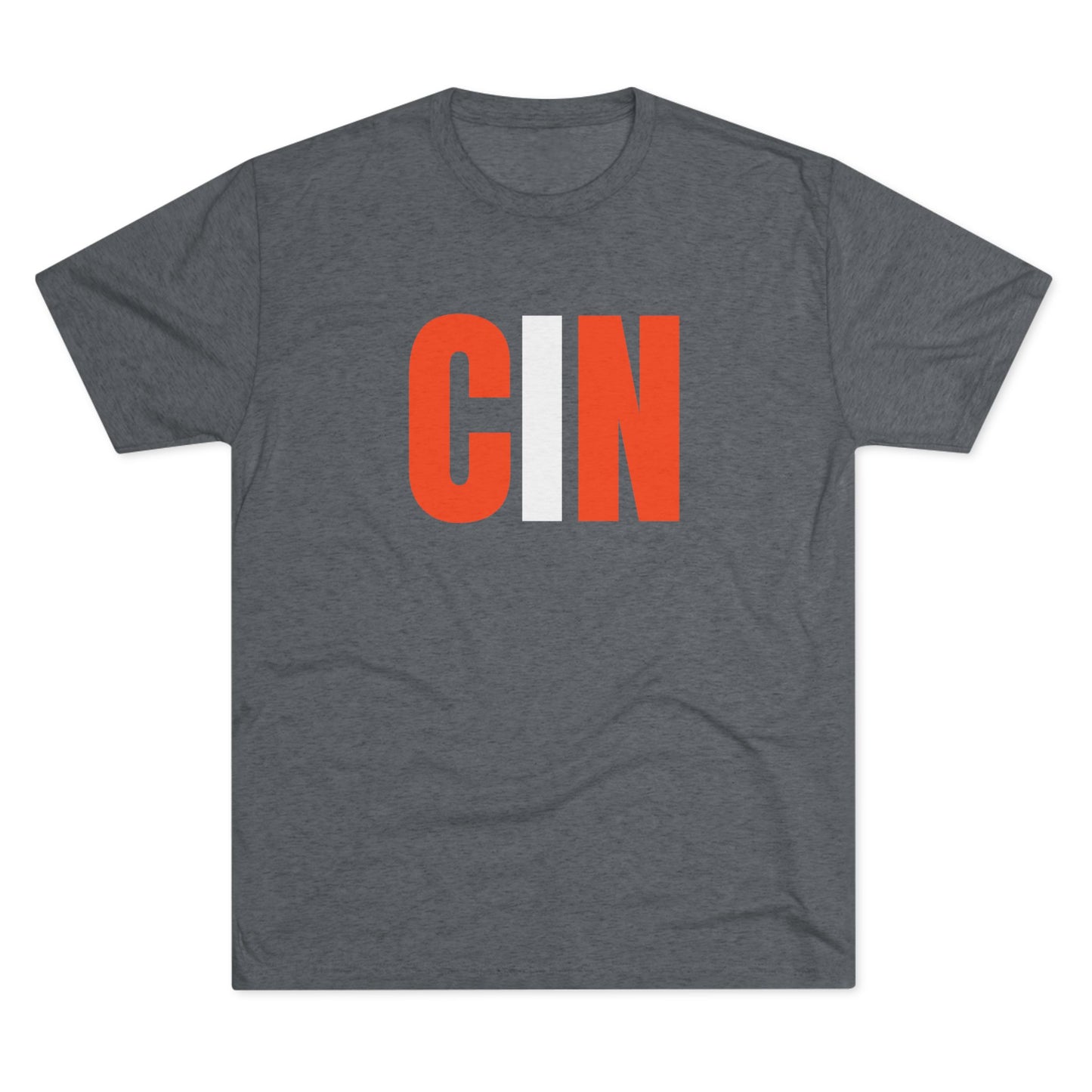 CIN Cincy Football Unisex Tri-Blend Crew Tee