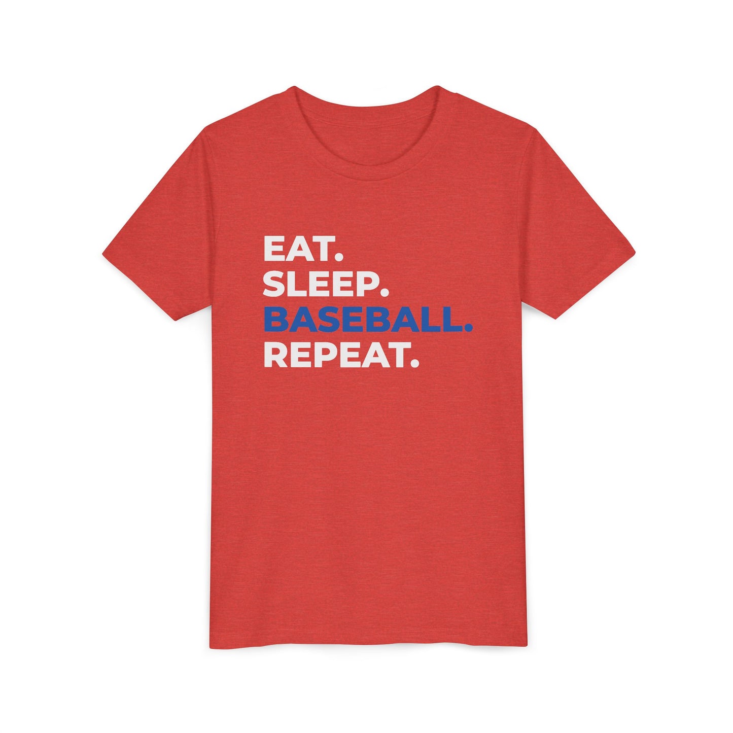 EAT. SLEEP. BASEBALL. REPEAT. – Youth Tee