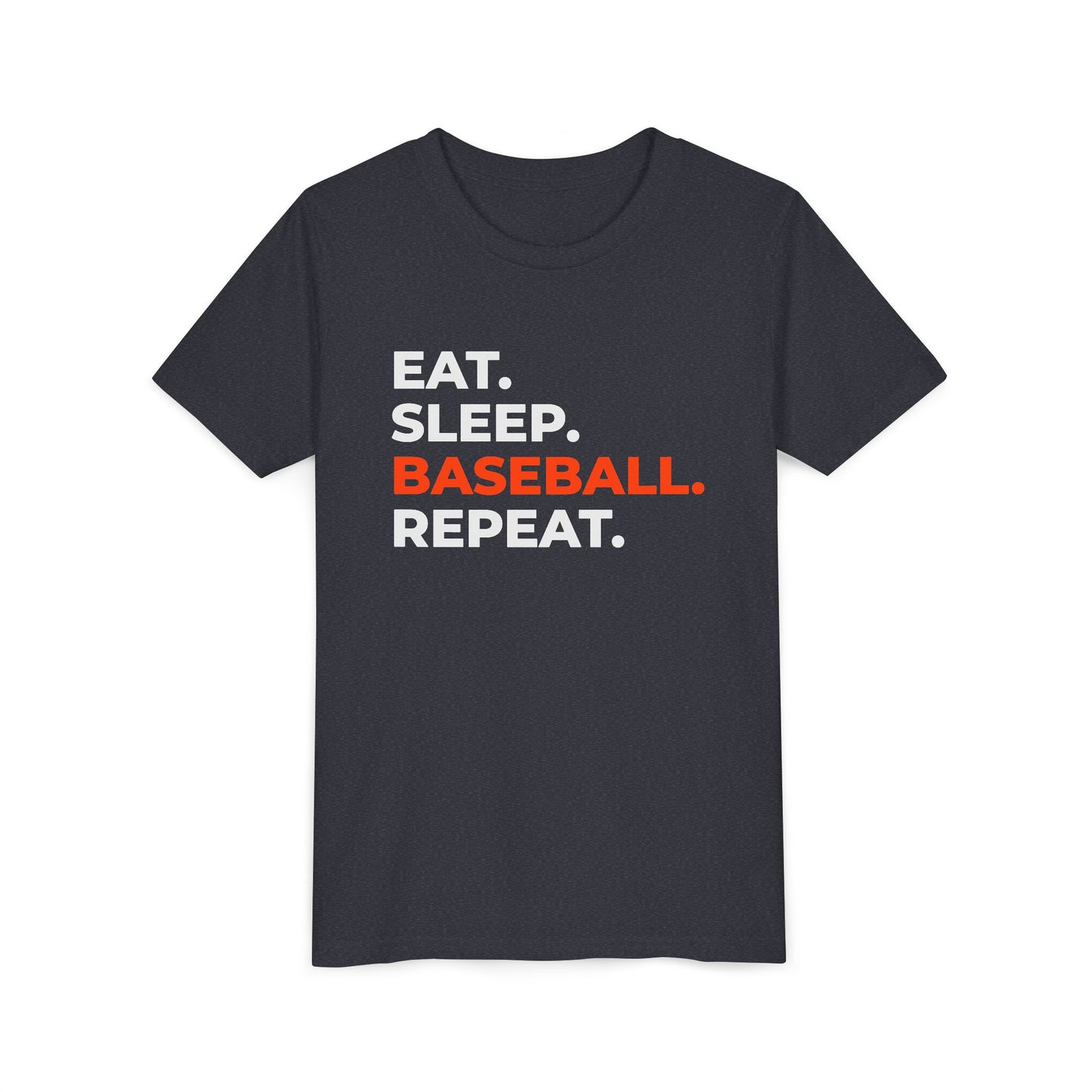 EAT. SLEEP. BASEBALL. REPEAT. – Youth Tee