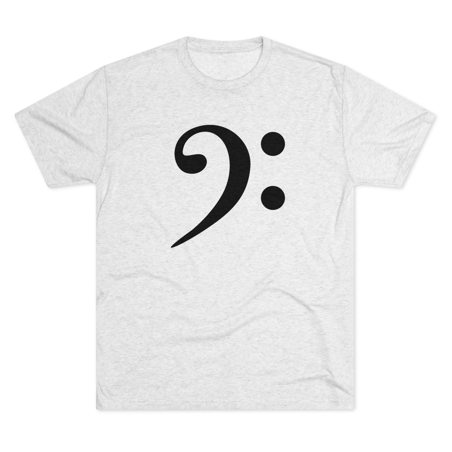 Bass Clef Unisex Tri-Blend Crew Tee