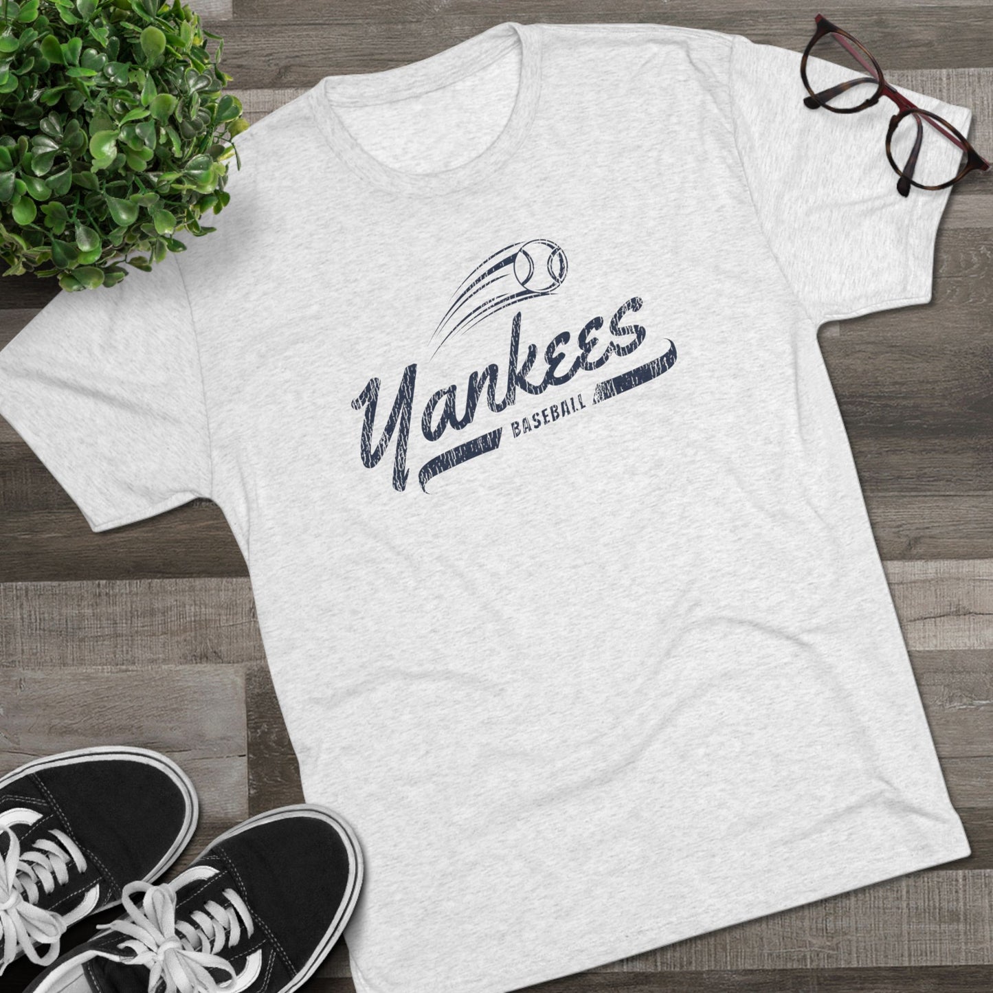 Yankees Baseball Unisex Tri-Blend Crew Tee