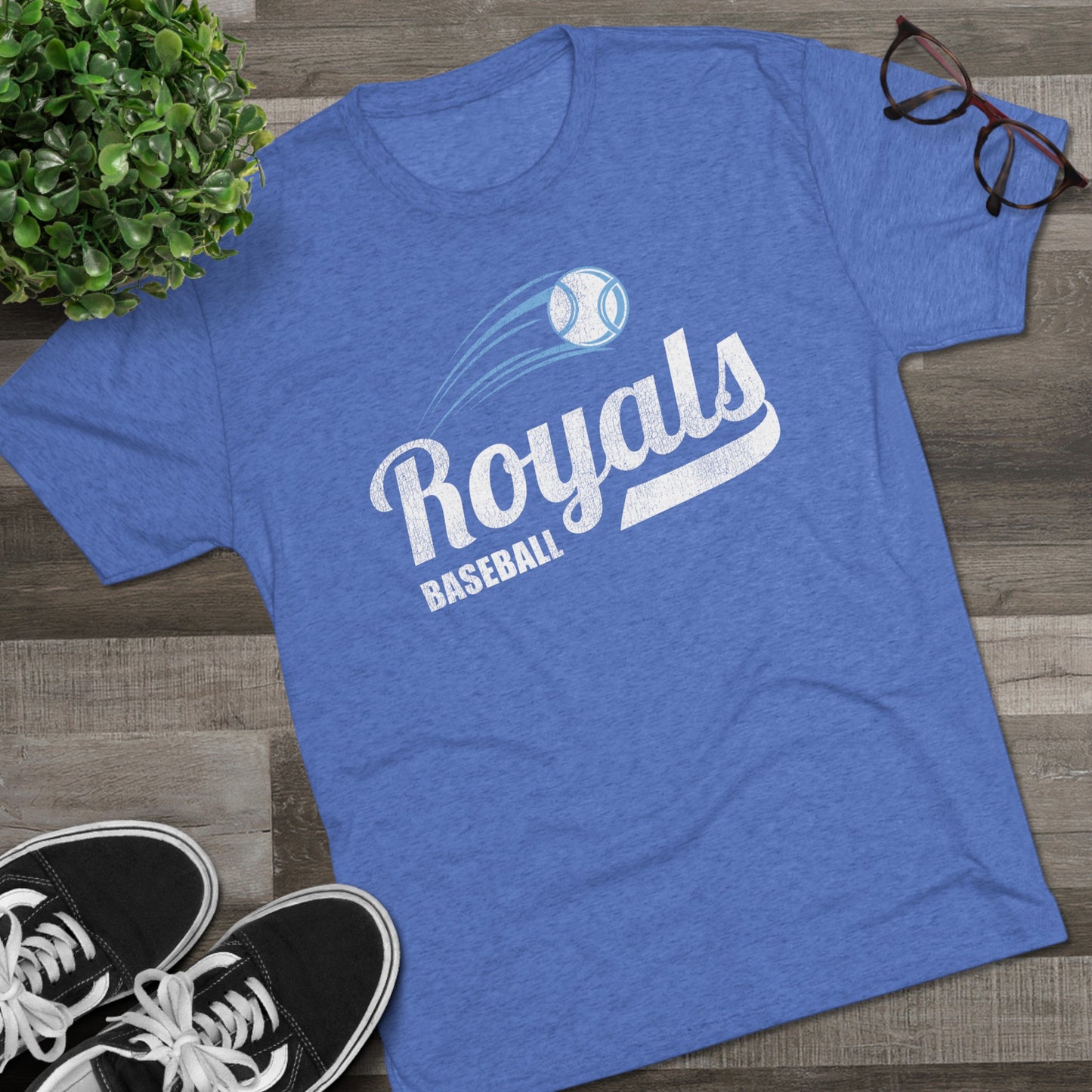 Royals Baseball Unisex Tri-Blend Crew Tee