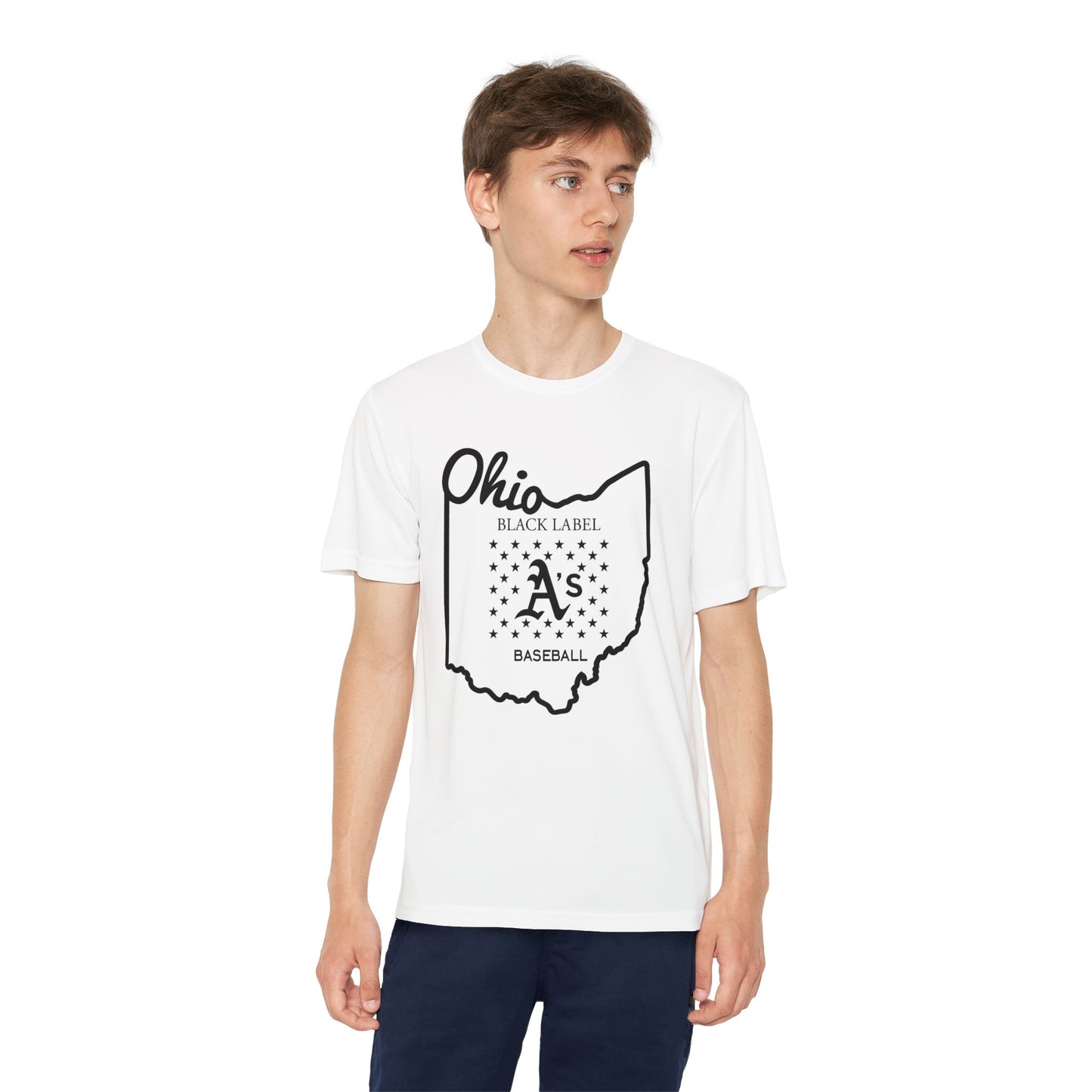 Black Label A’s Youth Baseball Tee