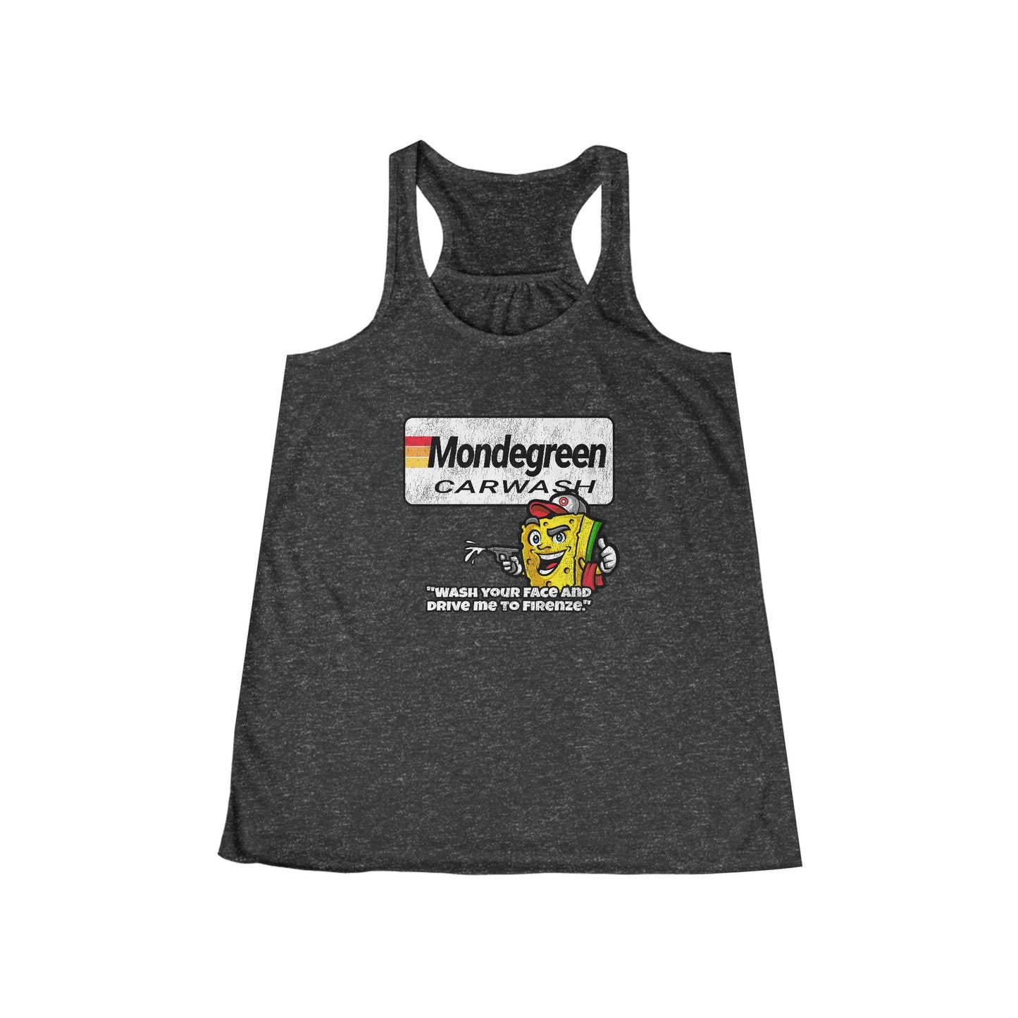 Mondegreen Carwash Women's Flowy Racerback Tank