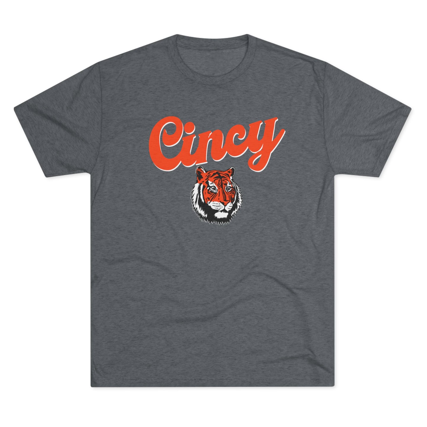 Cincy Football Tiger Unisex Tri-Blend Crew Tee