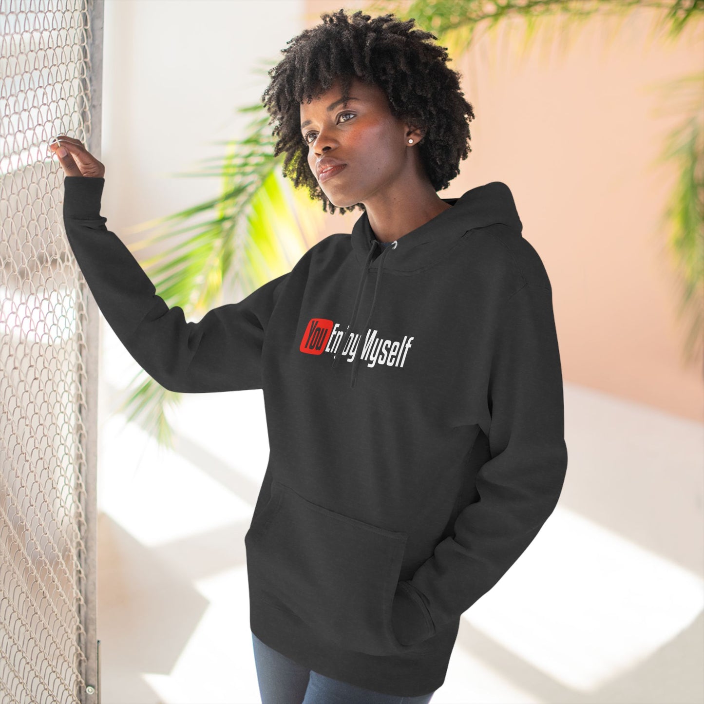 YEM Three-Panel Fleece Hoodie