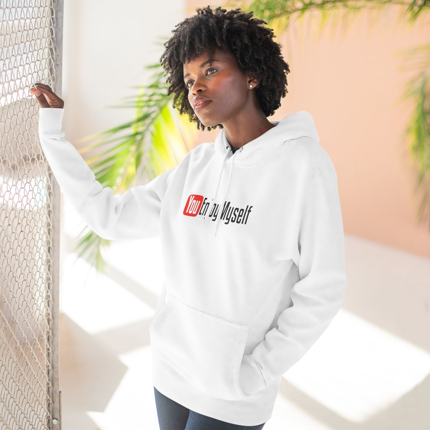 YEM Three-Panel Fleece Hoodie