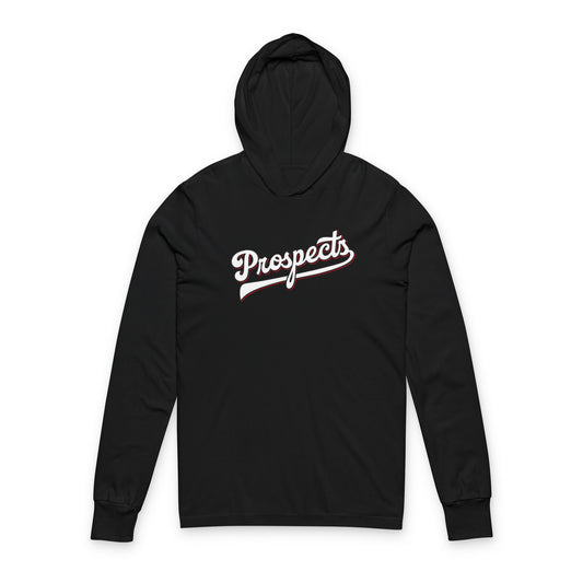 Prospects Script Hooded Long Sleeve Tee