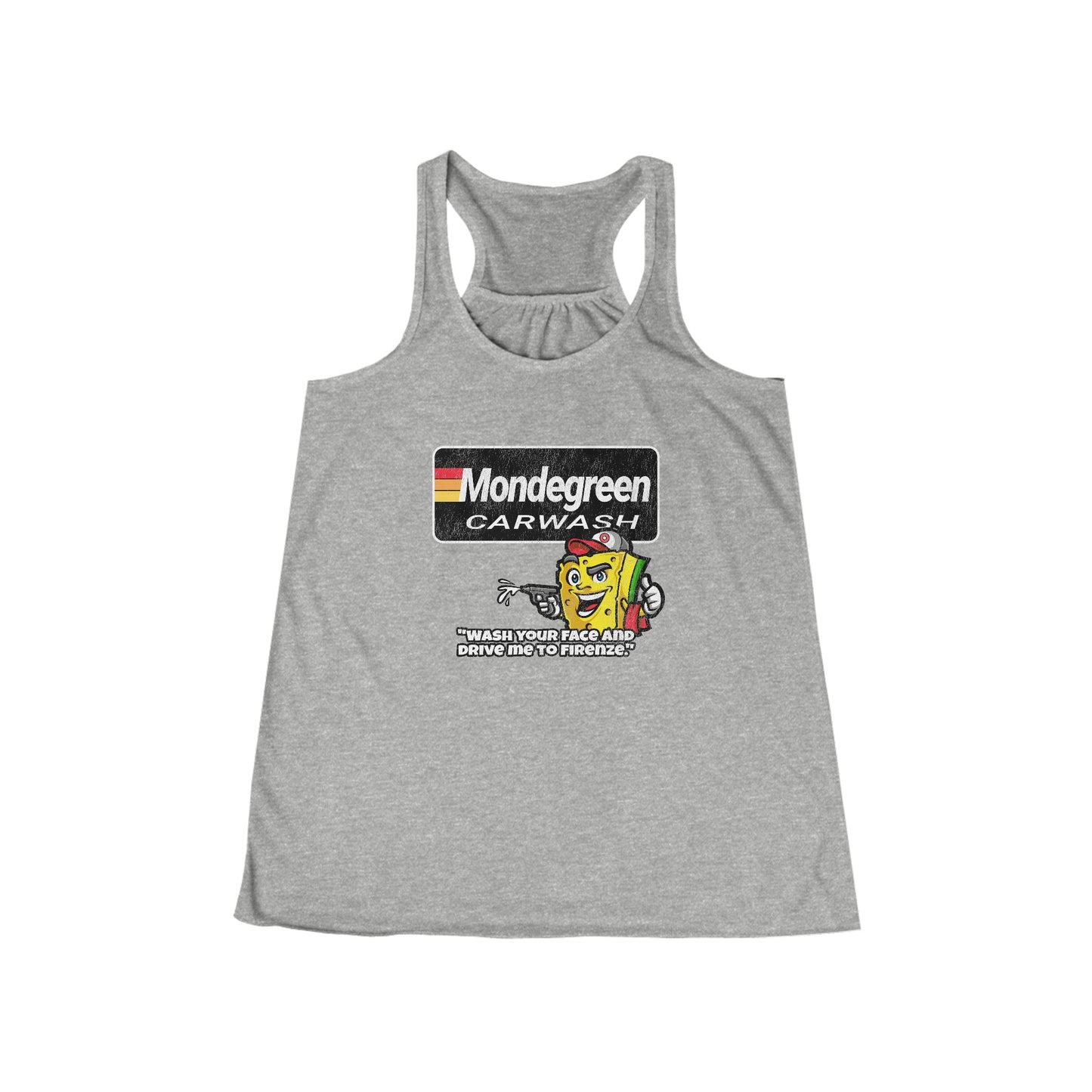 Mondegreen Carwash Women's Flowy Racerback Tank