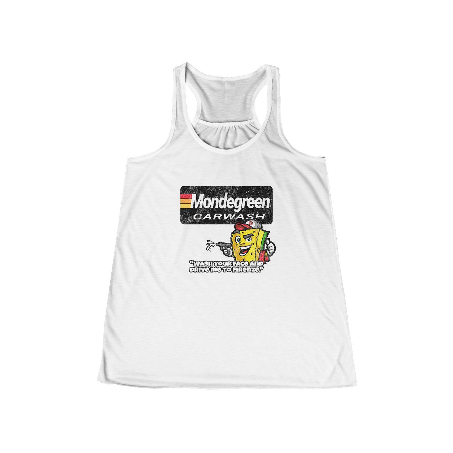 Mondegreen Carwash Women's Flowy Racerback Tank