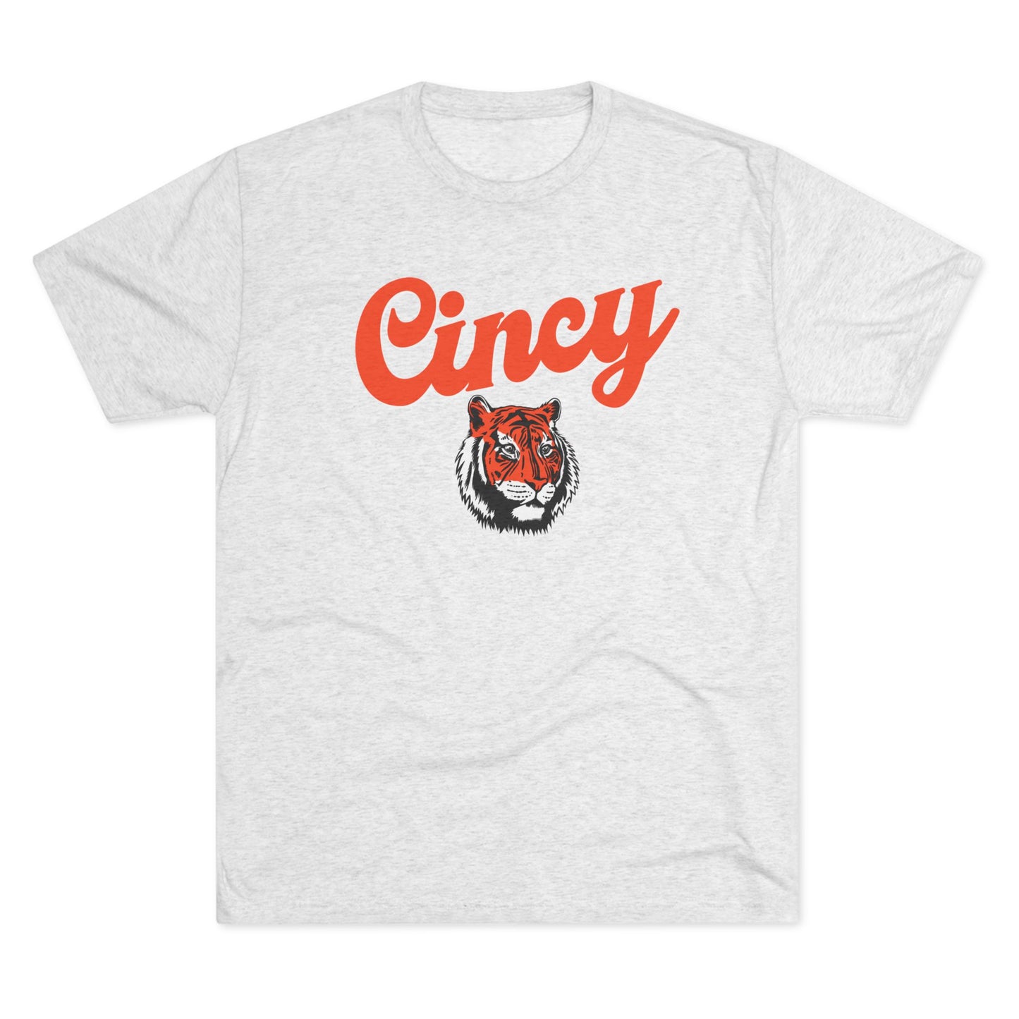 Cincy Football Tiger Unisex Tri-Blend Crew Tee