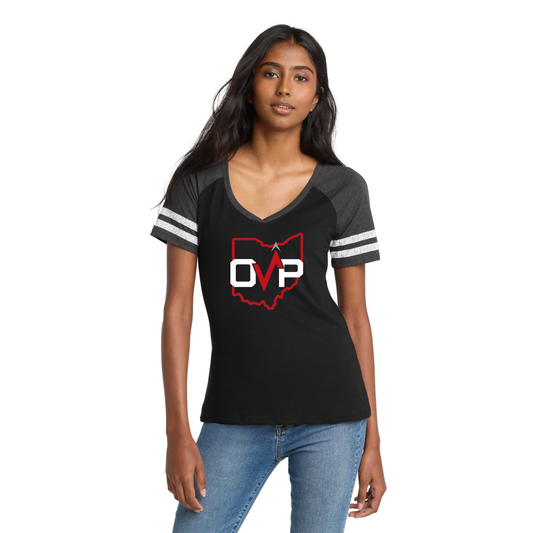 OVP Women’s Game V-Neck Tee