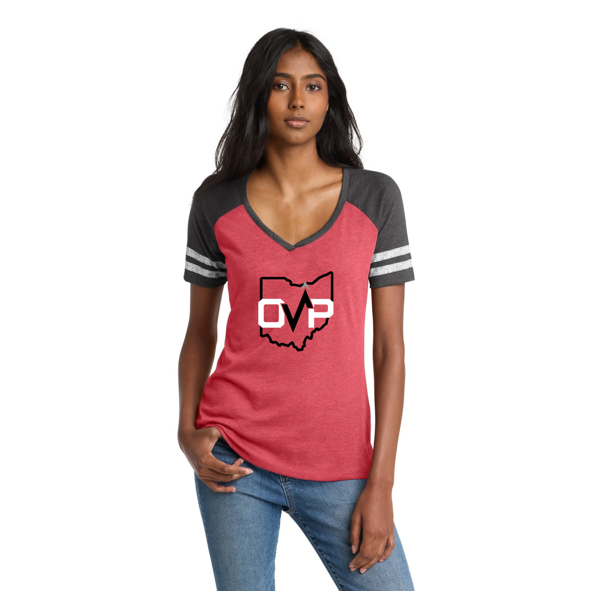 OVP Women’s Game V-Neck Tee