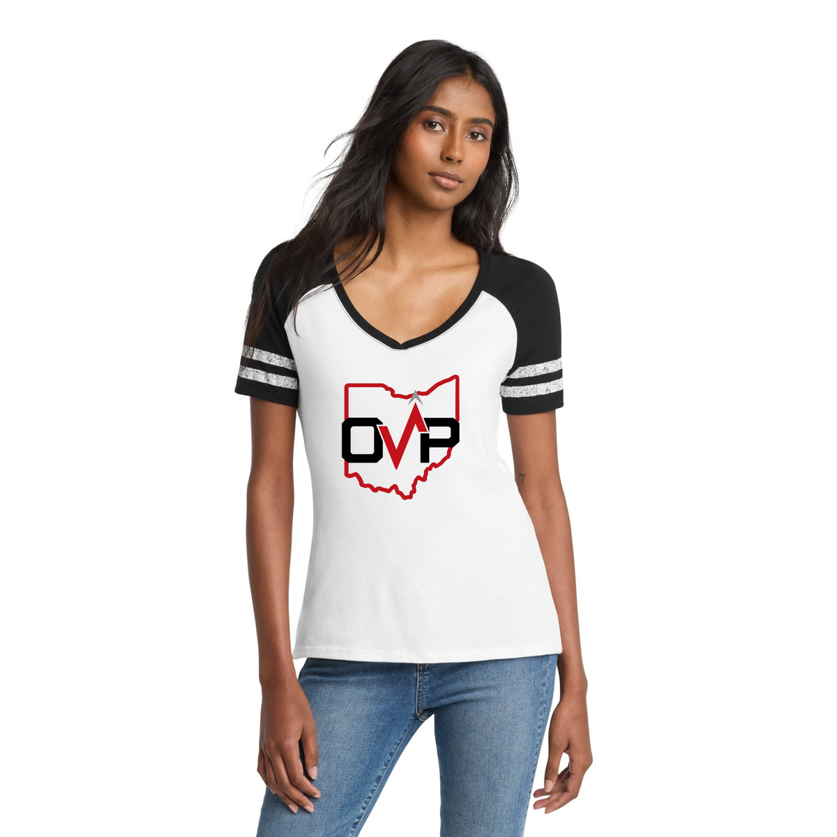 OVP Women’s Game V-Neck Tee