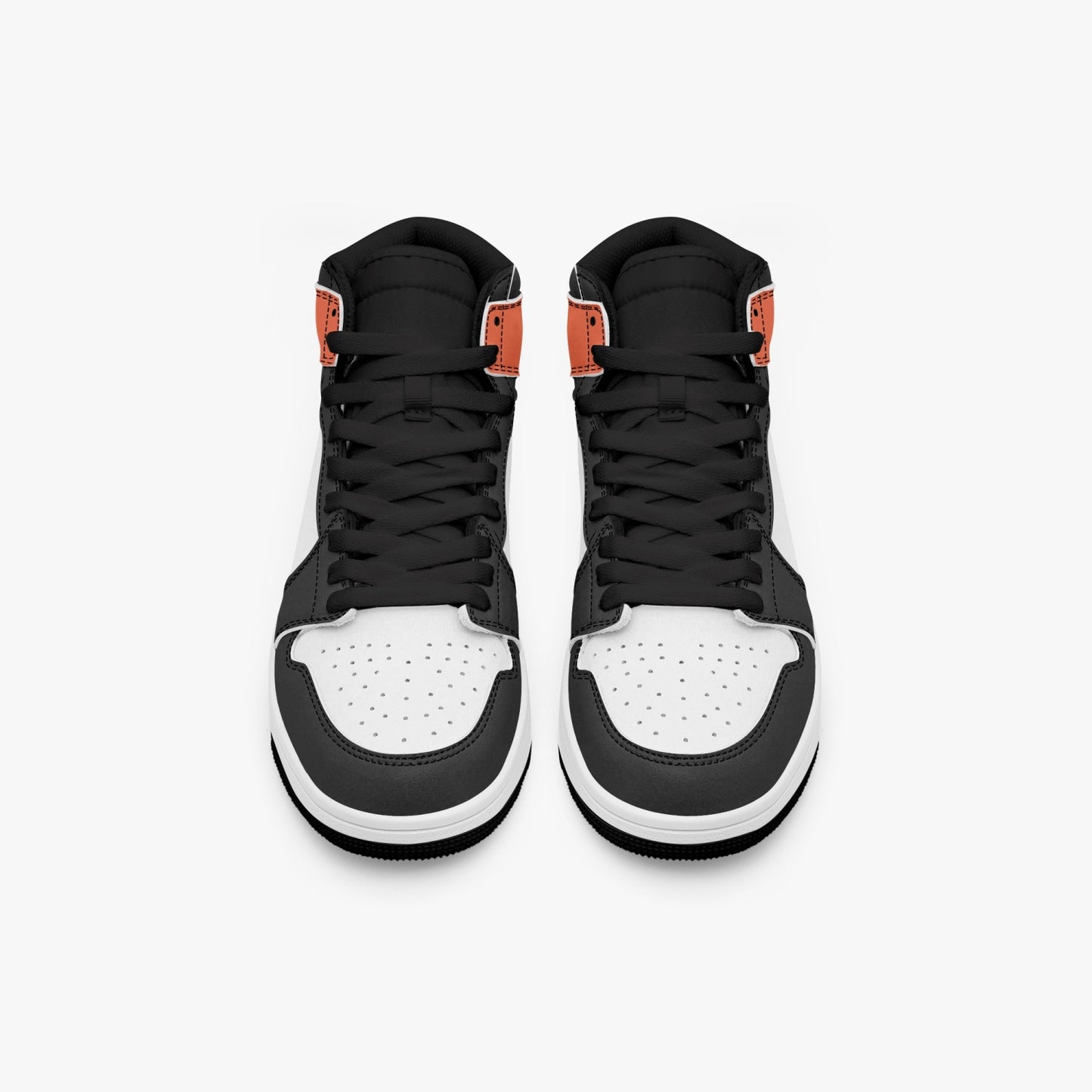 Cincy Football AJ1 Black High-Top Leather Sneakers